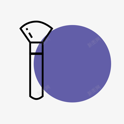 粉刷子01svg_新图网 https://ixintu.com 粉刷 刷子