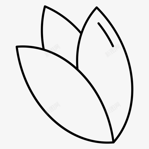 开心果干果食用svg_新图网 https://ixintu.com 开心果 干果 食用 坚果 美味 食物 系列 细节 图标