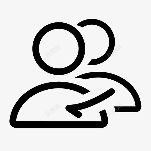 Copy复制用户图标svg_新图网 https://ixintu.com 复制 用户 图标