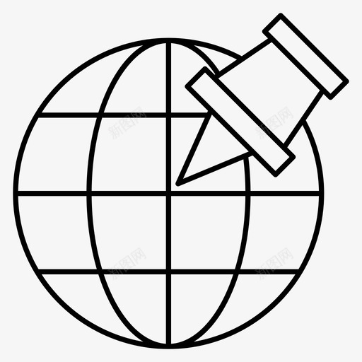 pin浏览器地球svg_新图网 https://ixintu.com 浏览器 地球 全球 世界地图 导航 航线 详细信息
