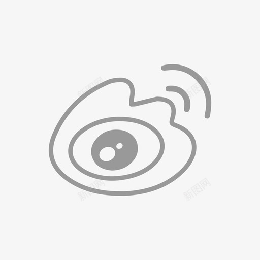 官方微博灰svg_新图网 https://ixintu.com 官方 微博