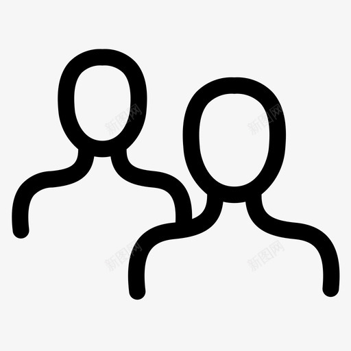 人社区朋友svg_新图网 https://ixintu.com 人社 社区 朋友 用户 杂项 粗体