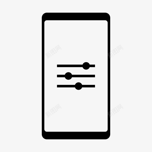 设置调整校准svg_新图网 https://ixintu.com 设置 调整 校准 配置 移动电话 移动 功能 屏幕 图示