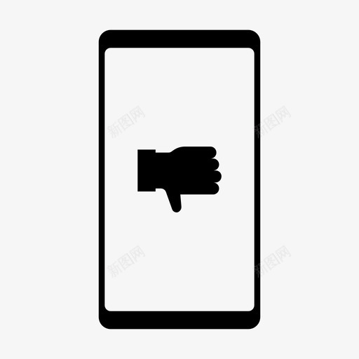 不喜欢不同意向下svg_新图网 https://ixintu.com 不喜欢 不同意 向下 移动电话 拇指 屏幕 幕上 移动 功能 图示