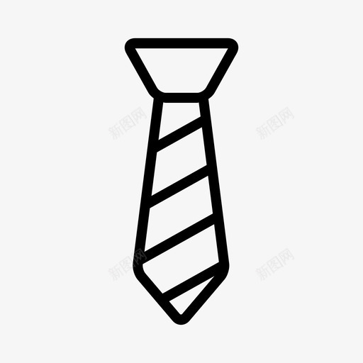 领带正式西装svg_新图网 https://ixintu.com 领带 正式 西装 制服 启动 轮廓