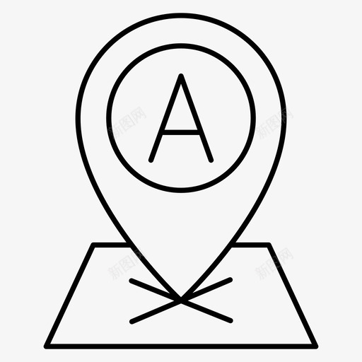 详细的地图gps位置svg_新图网 https://ixintu.com 地图 详细 细的 位置 指针 导航 航线