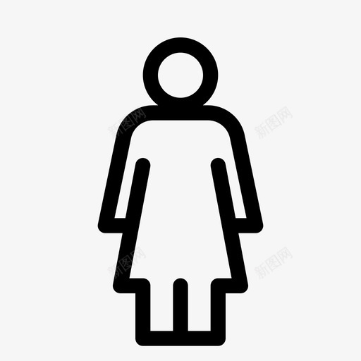 女卫生间卫生间卫生间洗漱用品001系列svg_新图网 https://ixintu.com 卫生间 洗漱 用品 系列