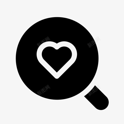 寻找爱发现心svg_新图网 https://ixintu.com 寻找 发现 放大镜 婚恋 坚实