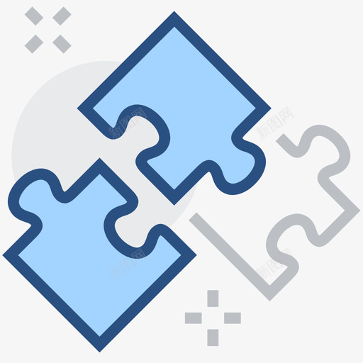 合作组织关系拼图商务svg_新图网 https://ixintu.com 商务 合作 组织关系 拼图 填充 扁平 简约 精美 圆润