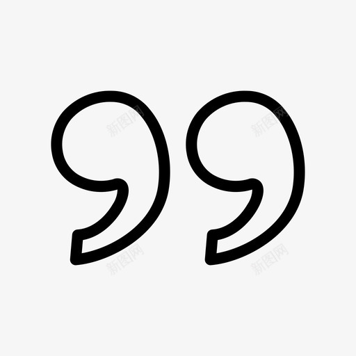 报价引号杂项007行svg_新图网 https://ixintu.com 报价 引号 杂项