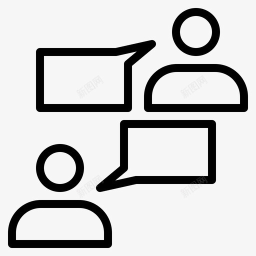 对话口语会话svg_新图网 https://ixintu.com 对话 口语 会话 话语 讨论 概念 交流