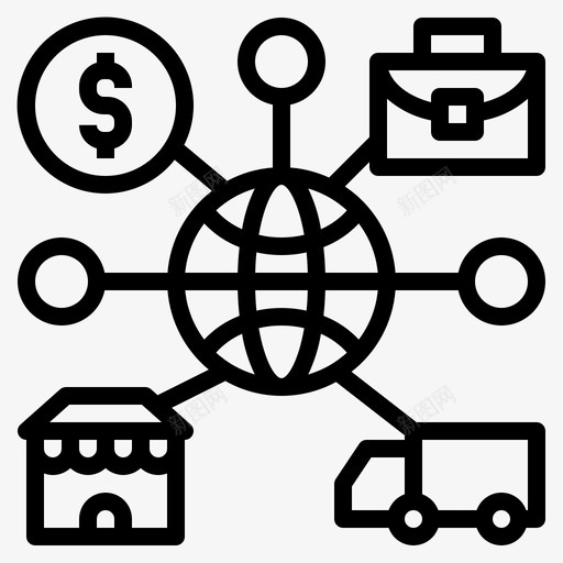 自由贸易商业交通svg_新图网 https://ixintu.com 自由贸易 商业 交通 贩卖