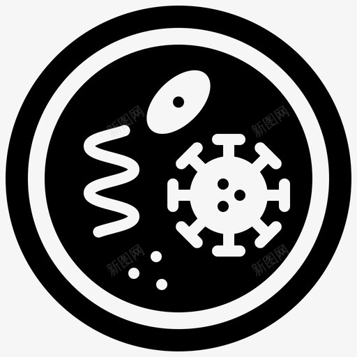 病原体细菌寄生虫svg_新图网 https://ixintu.com 细菌 病原体 寄生虫 病毒 疾病 传播 雕文