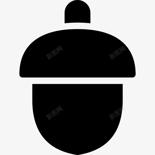 橡子秋天榛子svg_新图网 https://ixintu.com 秋天 榛子