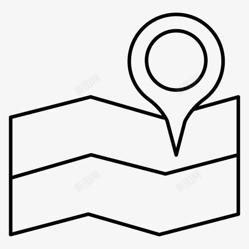详细的地图gps位置svg_新图网 https://ixintu.com 地图 详细 细的 位置 指针 导航 航线