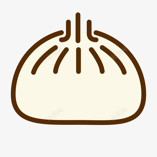 包子填充svg_新图网 https://ixintu.com 包子 包子logo 填充
