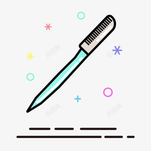 修眉刀svg_新图网 https://ixintu.com 修眉刀 多色