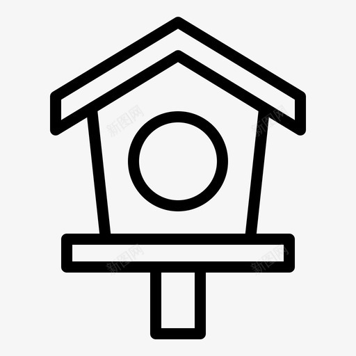 鸟屋动物花园svg_新图网 https://ixintu.com 鸟屋 动物 花园 宠物 春天