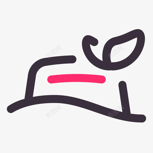 时尚帽饰svg_新图网 https://ixintu.com 时尚 帽饰 线性 简约 精美 圆润