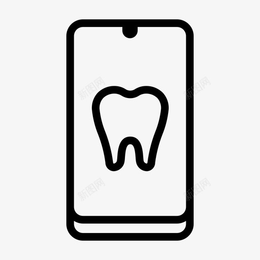 牙科应用程序牙科移动svg_新图网 https://ixintu.com 牙科 应用程序 移动 智能 手机 口腔 护理