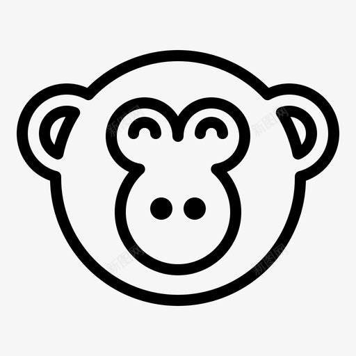 快乐表情符号猴子svg_新图网 https://ixintu.com 符号 表情 快乐 猴子 笑脸