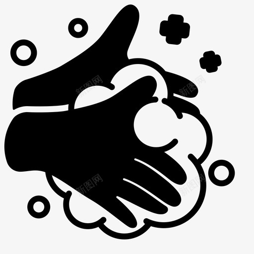 洗手清洁冠状病毒svg_新图网 https://ixintu.com 冠状 病毒 洗手 清洁 毒手 肥皂 固体