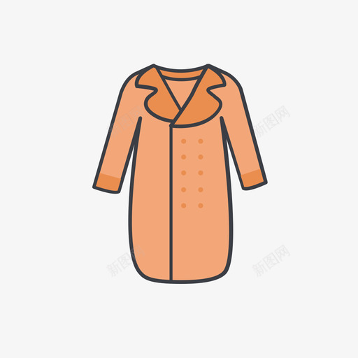 长款大衣svg_新图网 https://ixintu.com 长款 大衣 可爱