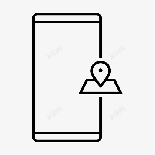 地图位置移动svg_新图网 https://ixintu.com 移动 地图 位置 导航 电话 地点 设备 功能 概述