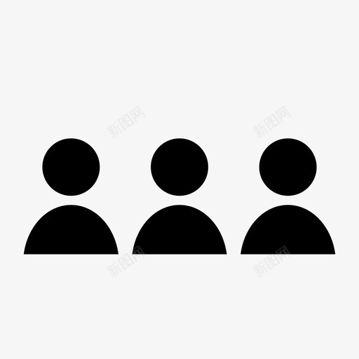 朋友社区群svg_新图网 https://ixintu.com 朋友 社区 用户 杂项 固体