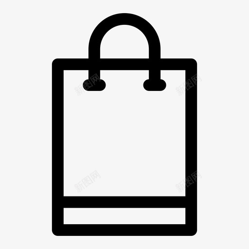 购物袋购物车杂项007行粗体svg_新图网 https://ixintu.com 购物袋 购物车 杂项 粗体
