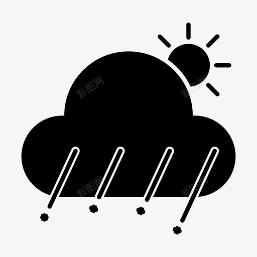 冰雹云天svg_新图网 https://ixintu.com 天气 冰雹 云天 雪天