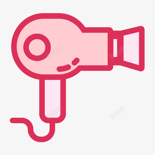 吹风筒01svg_新图网 https://ixintu.com 吹风