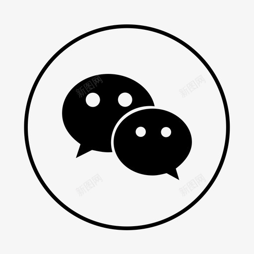 微信二维码svg_新图网 https://ixintu.com 微信 二维