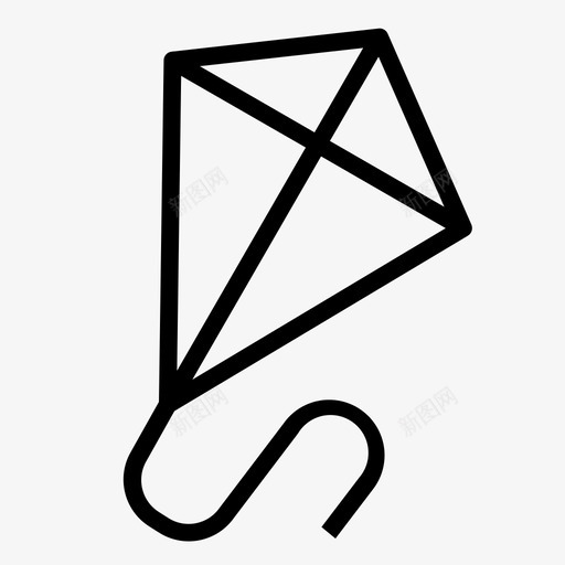 风筝飞翔春天svg_新图网 https://ixintu.com 风筝 飞翔 春天 玩具