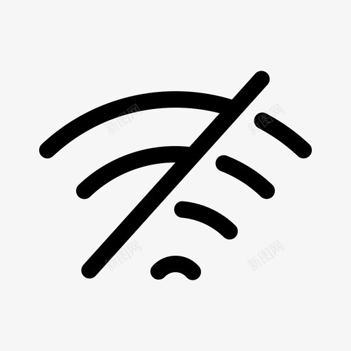 无网络无信号关闭svg_新图网 https://ixintu.com 网络 无信 信号 关闭 粗体
