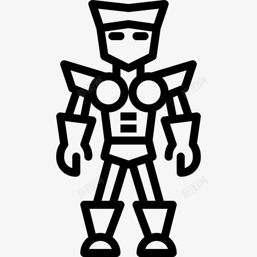 机器人人工智能机器人外形图标svg_新图网 https://ixintu.com 机器人 人工智能 外形 图标