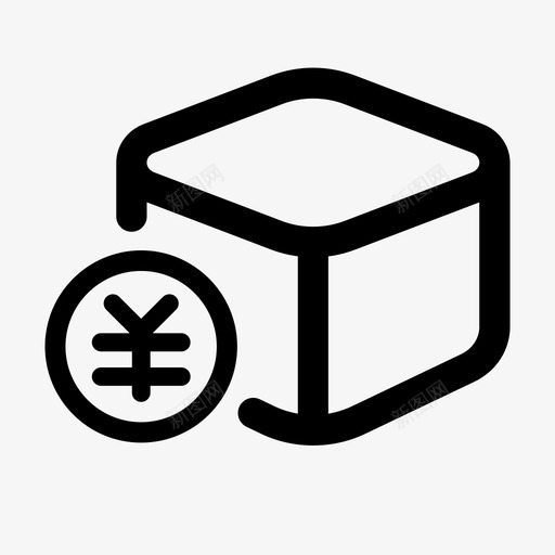 货到付款svg_新图网 https://ixintu.com 货到付款 单色 线性 扁平 简约 圆润