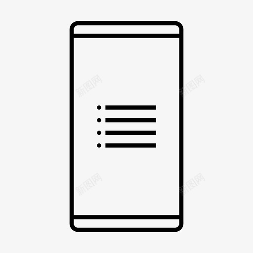 屏幕上的列表检查清单svg_新图网 https://ixintu.com 屏幕 幕上 列表 检查 清单 手机 手机功能 大纲