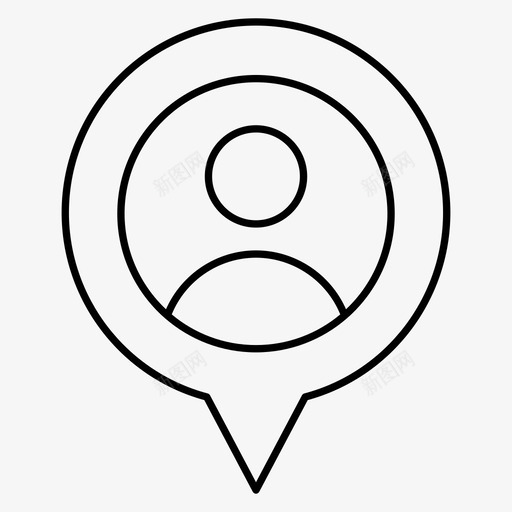 详细说明pin位置地图svg_新图网 https://ixintu.com 地图 详细 说明 位置 指针 用户 导航 航线