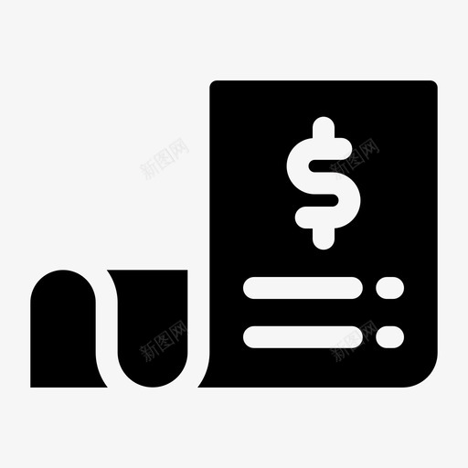 票据发票收据svg_新图网 https://ixintu.com 票据 发票 收据 杂项 实体