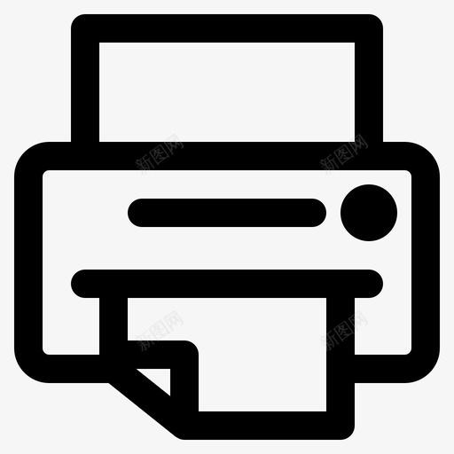 打印机文档传真svg_新图网 https://ixintu.com 打印机 文档 传真 传真纸 纸张 商务 财务 图标
