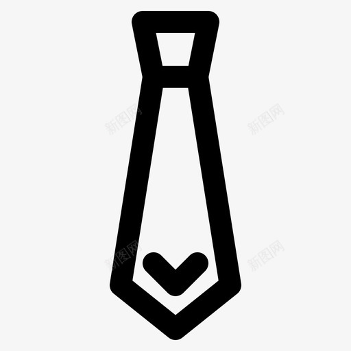 领带商务布料svg_新图网 https://ixintu.com 商务 领带 布料 服装 办公室 金融 图标