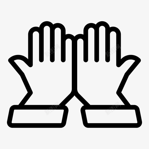 祈祷手势手svg_新图网 https://ixintu.com 手势 祈祷 希望 互动