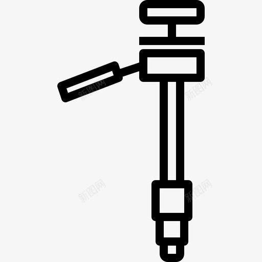 单脚架相机照片svg_新图网 https://ixintu.com 相机 单脚架 脚架 照片 摄影 设备 轮廓 图标