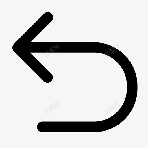 撤销操作收起svg_新图网 https://ixintu.com 撤销 操作 收起 线性 单色 简约 商务
