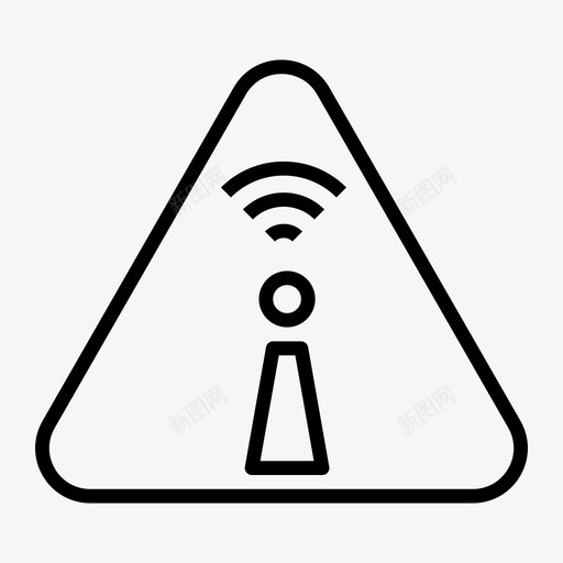 危险警戒注意svg_新图网 https://ixintu.com 危险 警戒 注意 警告 元素 线图 图标