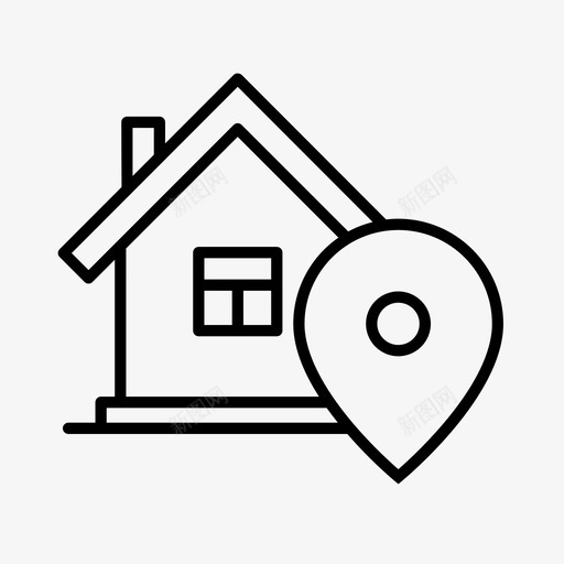 家庭位置全球定位系统地图标记svg_新图网 https://ixintu.com 家庭 位置 地图 全球定位 系统 标记 别针 导航 房地产