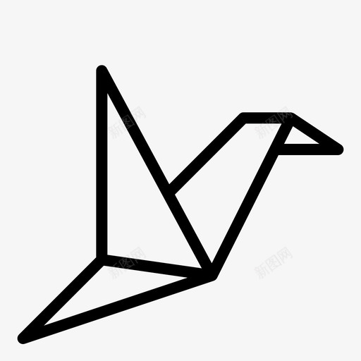 折纸鸟日本svg_新图网 https://ixintu.com 折纸 日本 鸟纸