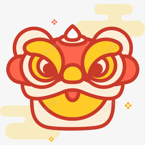春节狮子svg_新图网 https://ixintu.com 春节 狮子