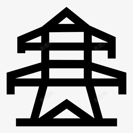 电力线铁塔电网svg_新图网 https://ixintu.com 电力线 铁塔 电网 电力 能源 生态